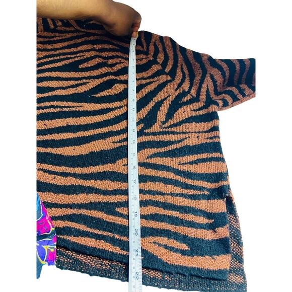 Ann Taylor Womens Outfit Set Waistband Pants with Top Zebra Print Large - Picture 8 of 10